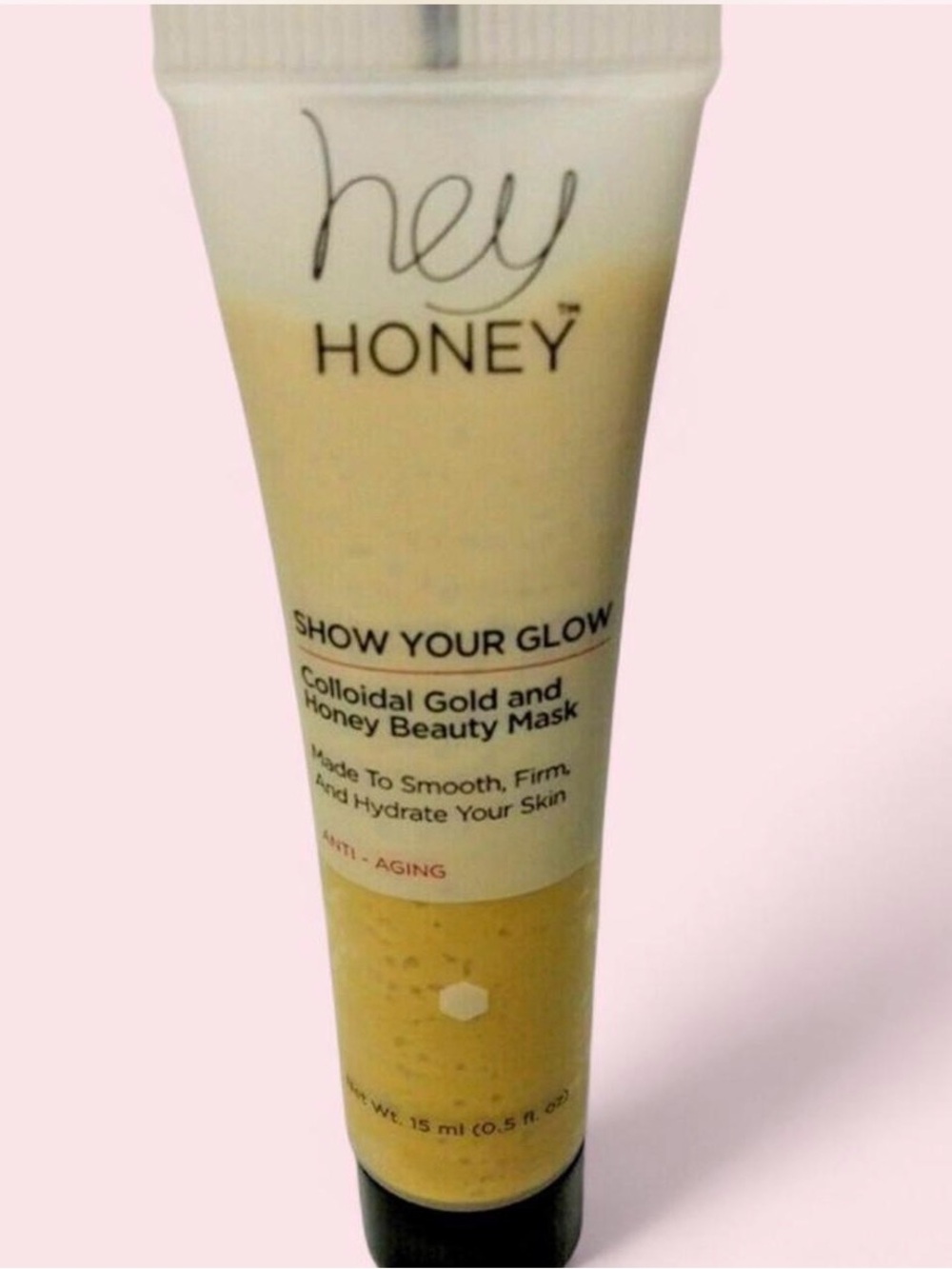 Hey Honey Show Your Glow Colloidal Gold and Honey Beauty Mask 0.5 Fl oz